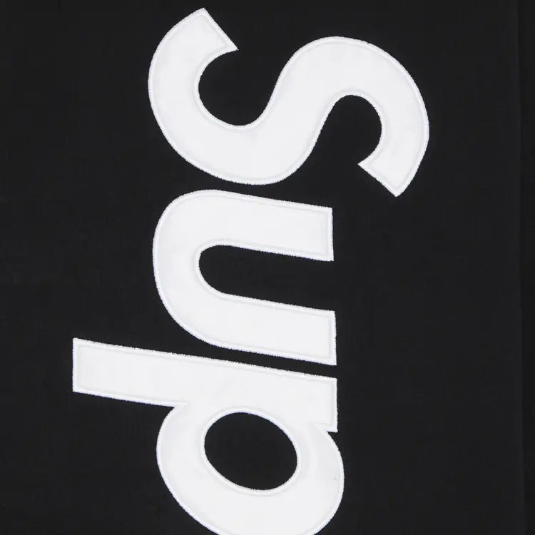 SUPREME SATIN APPLIQUE SWEATPANTS BLACK
