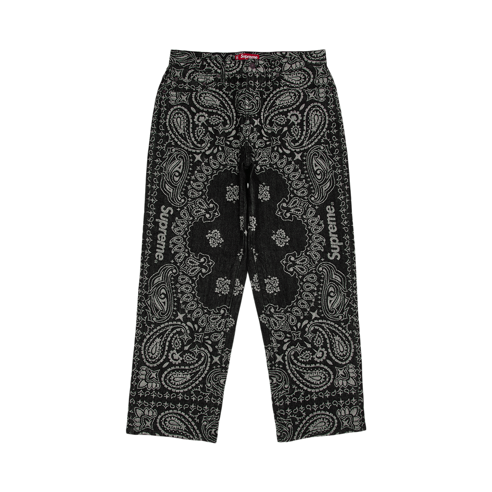 SUPREME JACQUARD BANDANA JEANS