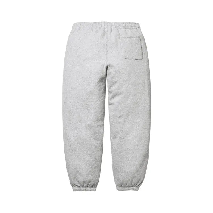 SUPREME SATIN APPLIQUE SWEATPANTS GREY