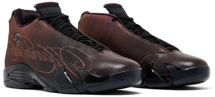 JORDAN 14 X MOWALOLA BURNT RED