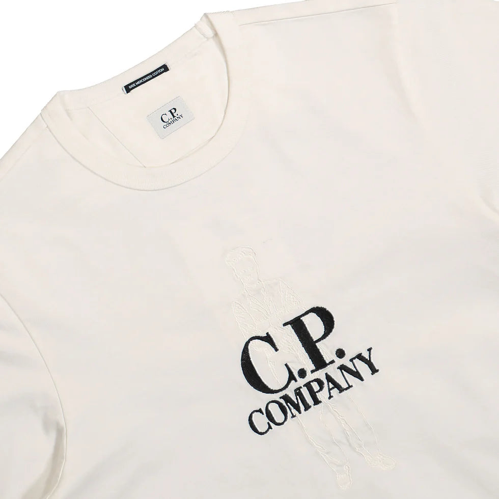 C.P. COMPANY TWISTED BRITISH TAILOR EMBROIDERY TEE