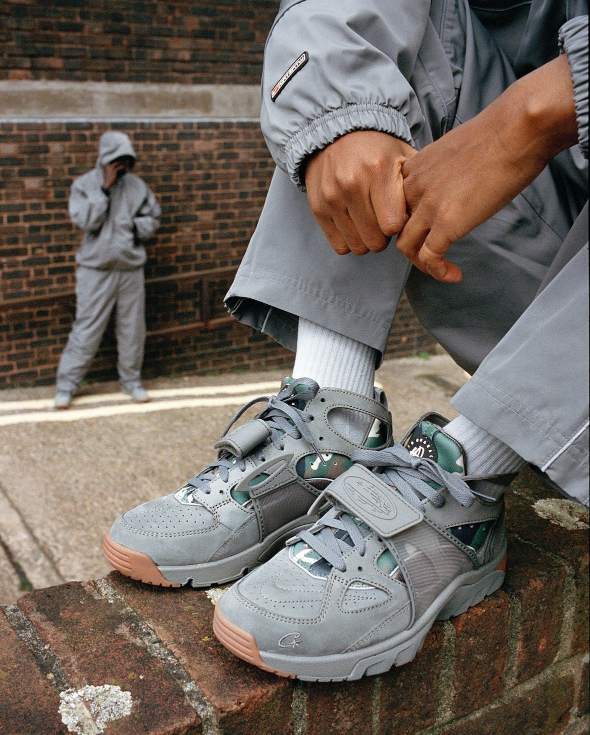 NIKE  X CORTEIZ HUARACHE GULLY GREY