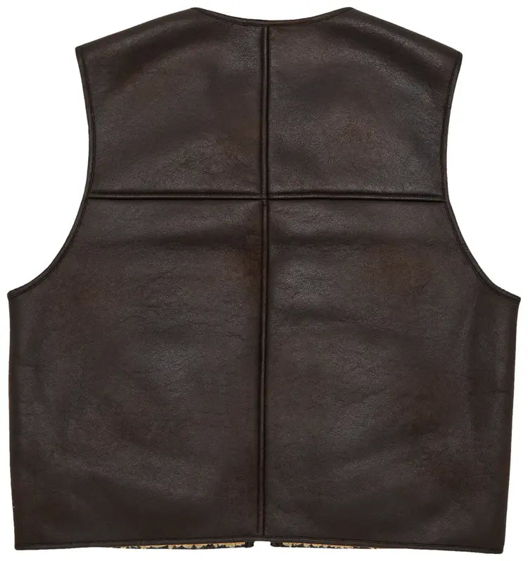 SUPREME REVERSIBLE FAUX SHERALING WORK VEST