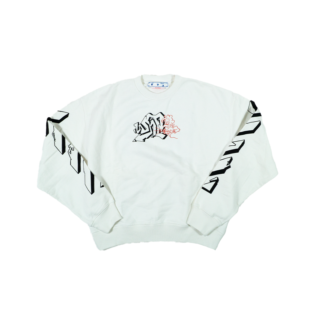 OFF-WHITE CONSTRUCTION CREWNECK