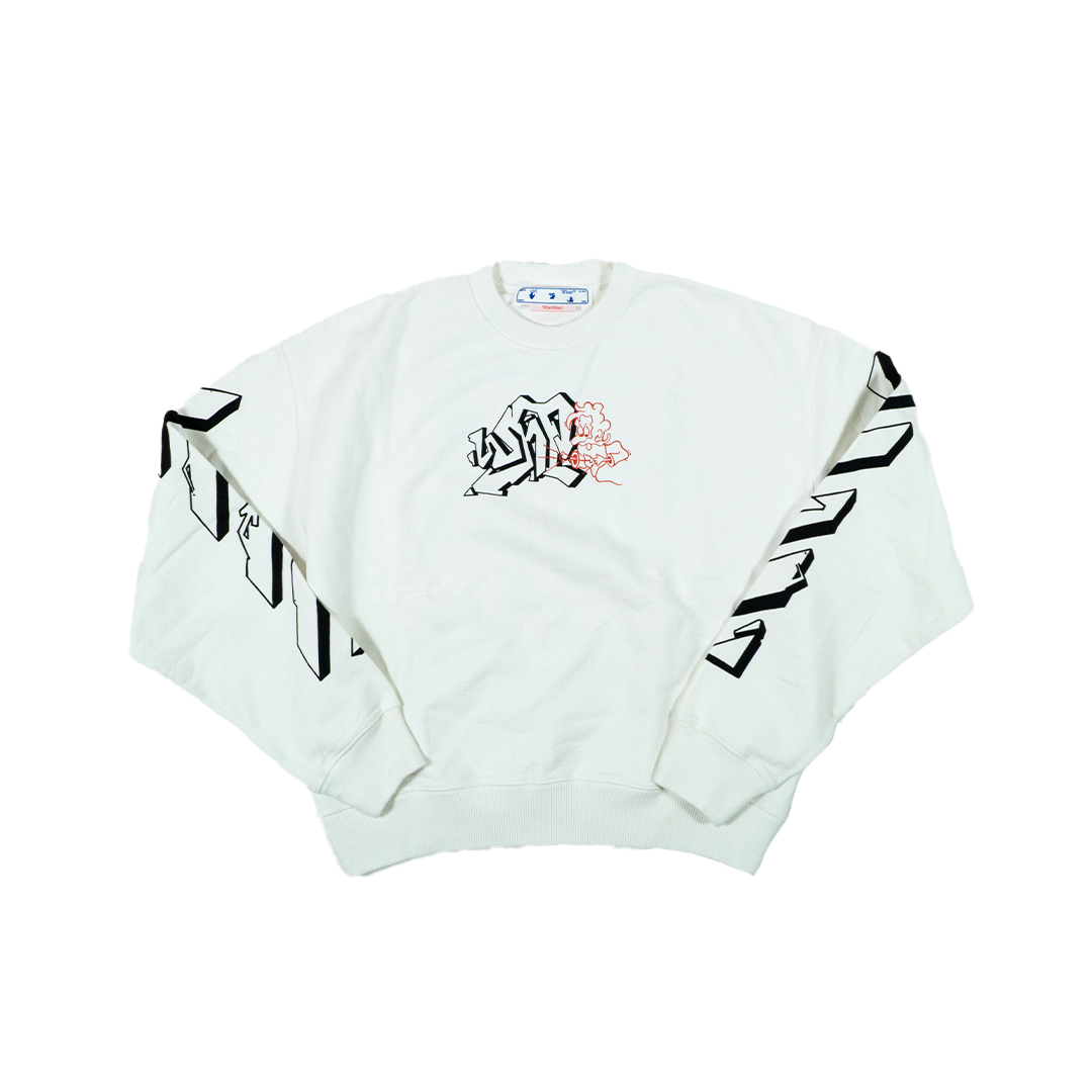 OFF-WHITE CONSTRUCTION CREWNECK