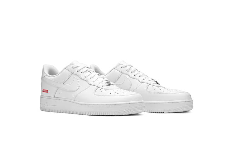 NIKE AIR FORCE 1 X SUPREME WHITE