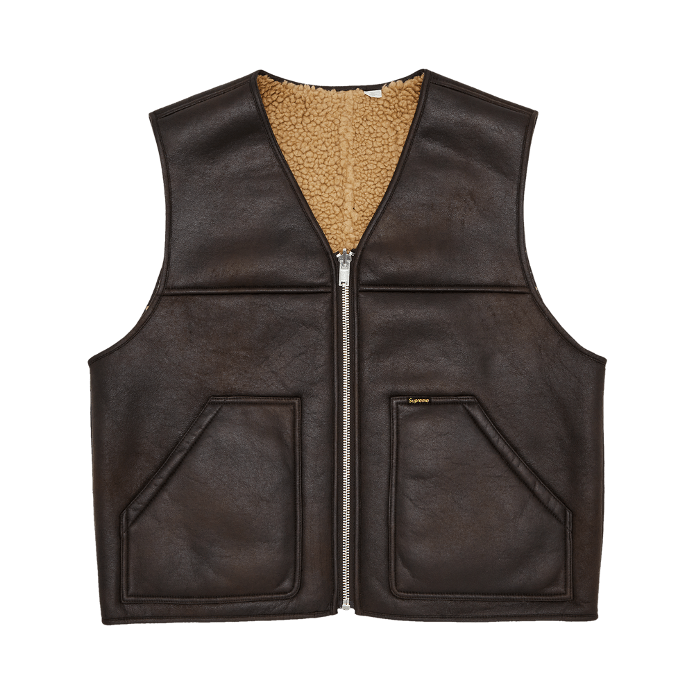 SUPREME REVERSIBLE FAUX SHERALING WORK VEST