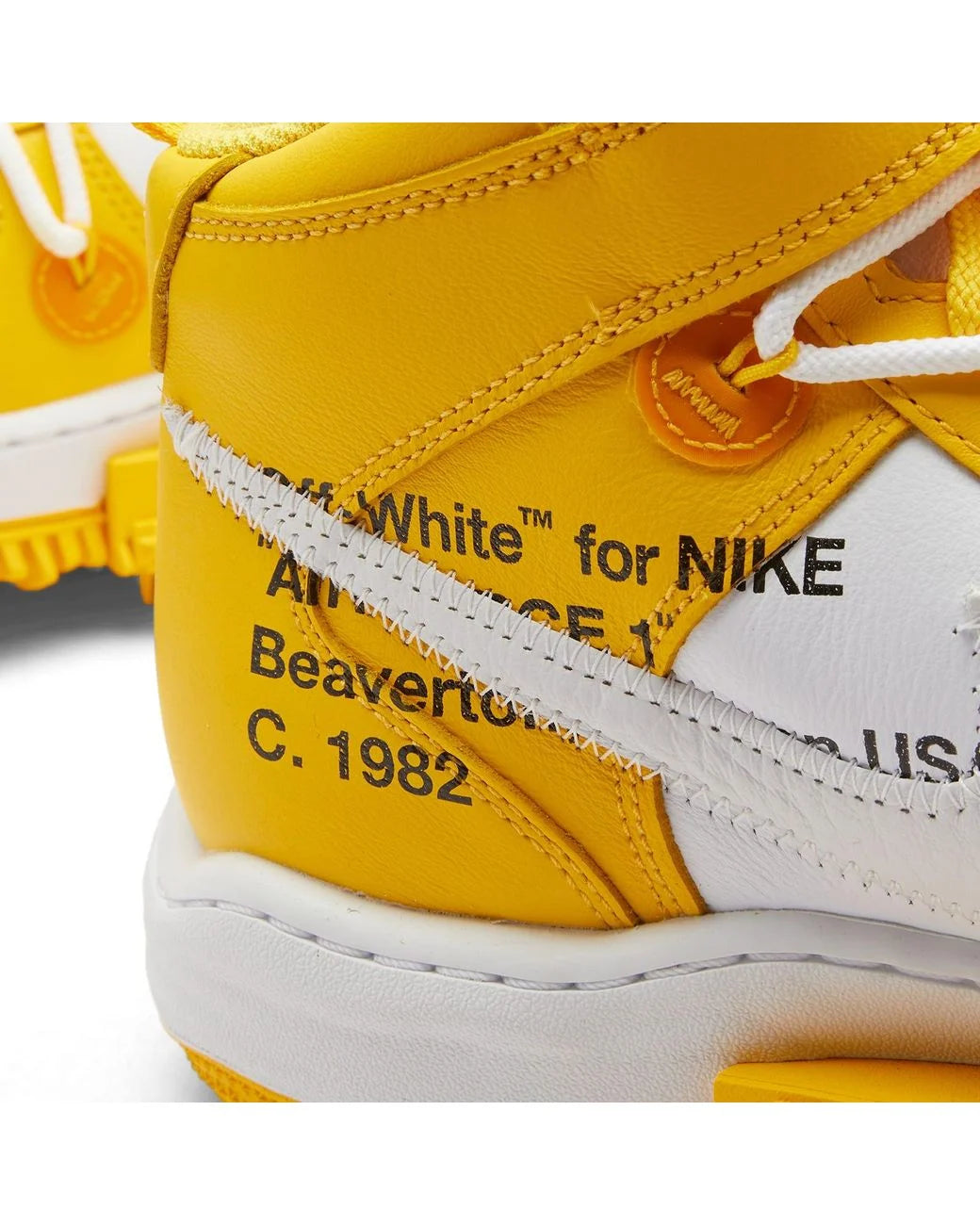 NIKE AIR FORCE 1 MID X OFF-WHITE YELLOW