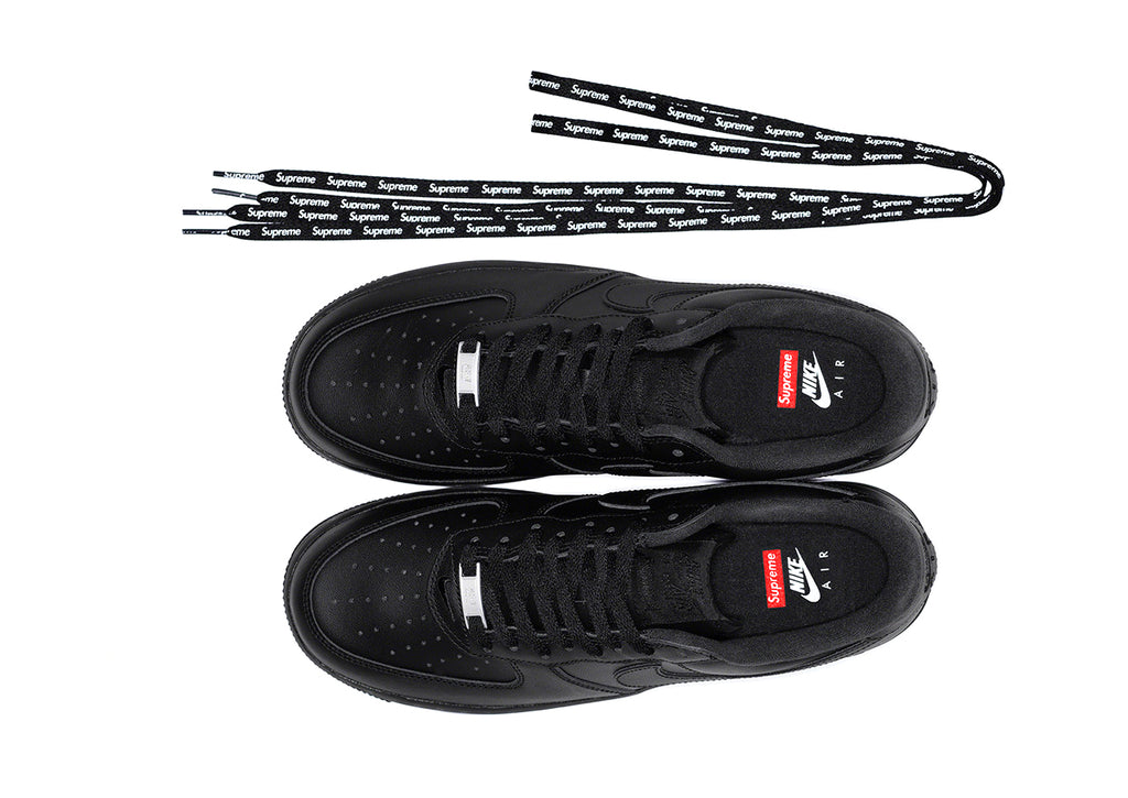 NIKE AIR FORCE 1 X SUPREME BLACK
