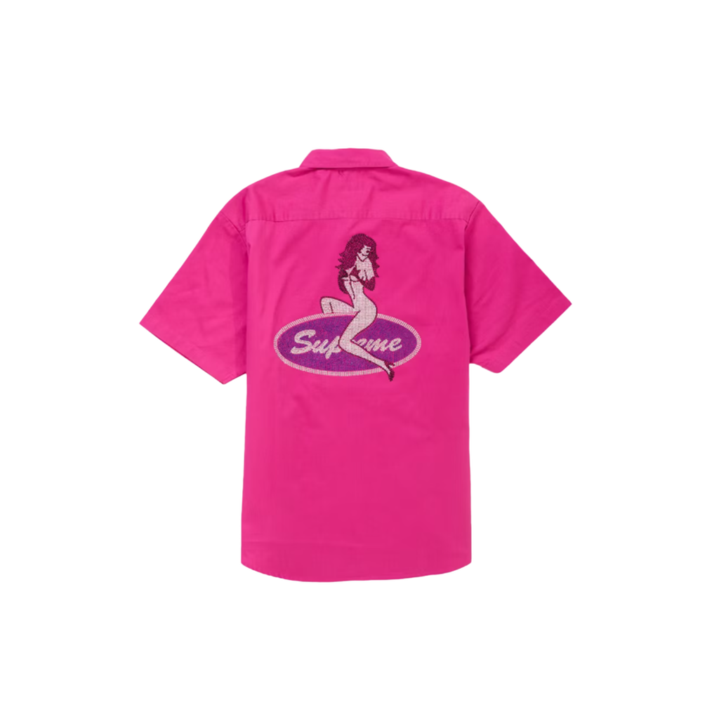SUPREME RHINESTONE PIN UP S/S SHIRT