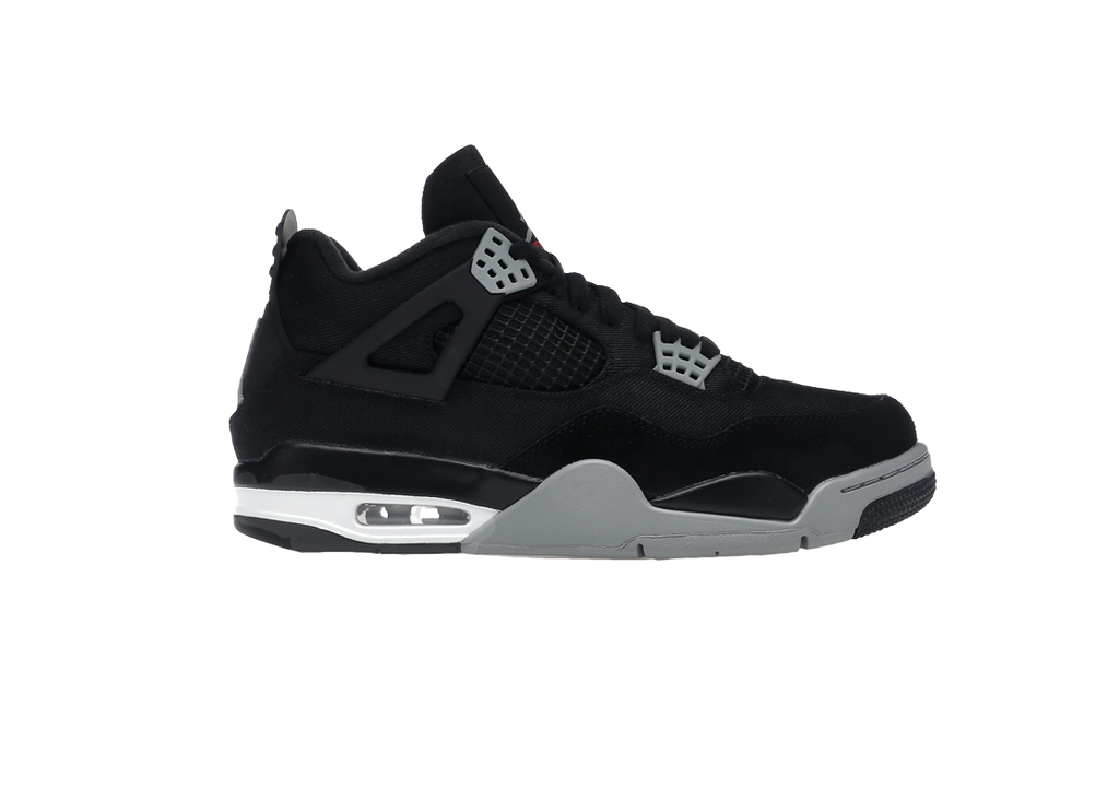 NIKE AIR JORDAN 4 BLACK CANVAS
