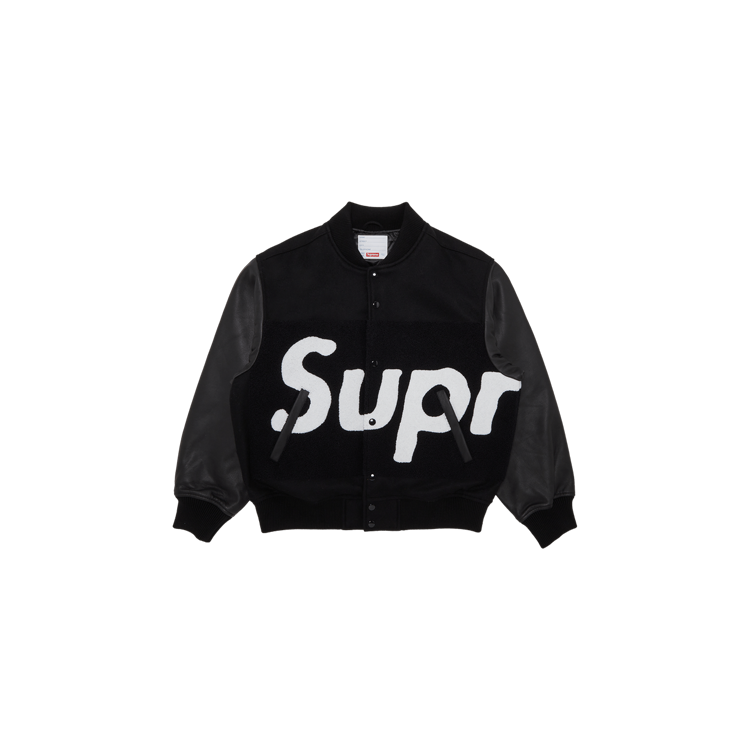 SUPREME BIG LOGO CHENILLE VARSITY JACKET