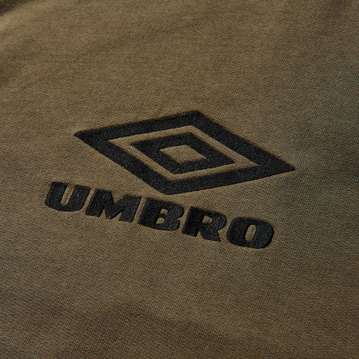 UMBRO X SLAM JAM OG LOGO MASK HOODIE ARMY GREEN