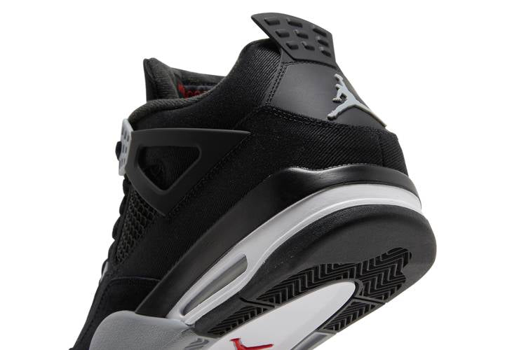 NIKE AIR JORDAN 4 BLACK CANVAS