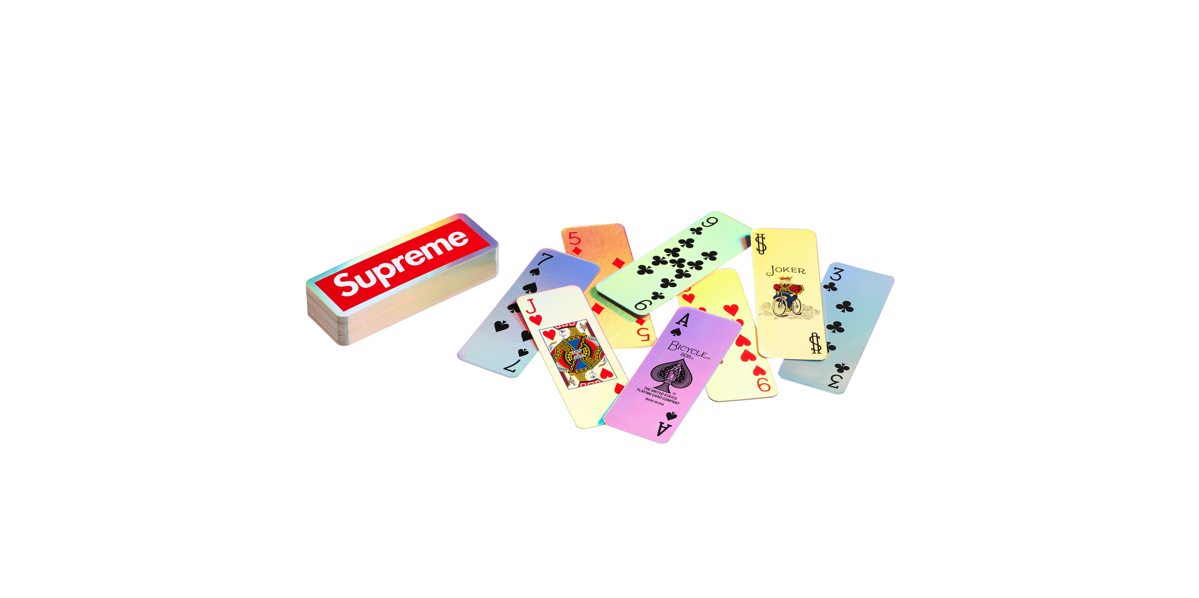 SUPREME X BICYCLE MINI HOLOGRAPHIC SLICE CARDS