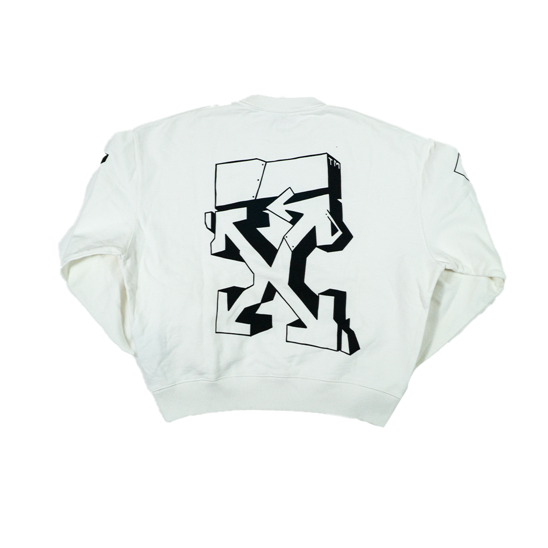 OFF-WHITE CONSTRUCTION CREWNECK