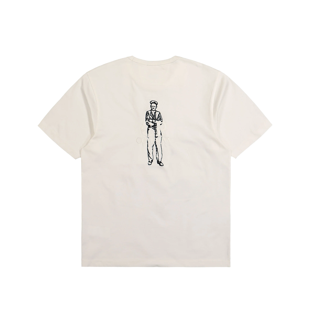 C.P. COMPANY TWISTED BRITISH TAILOR EMBROIDERY TEE