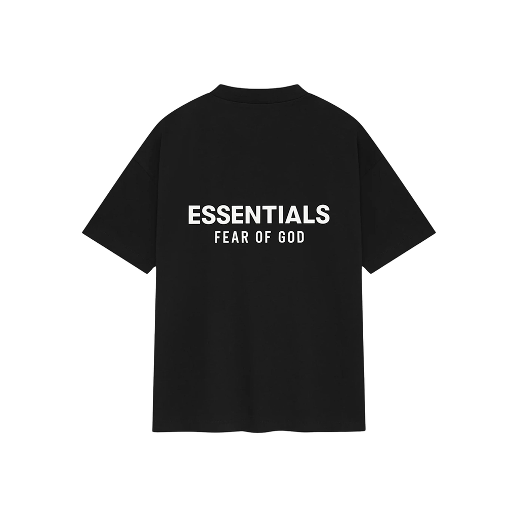 FEAR OF GOD ESSENTIALS TEE JET BLACK SS25