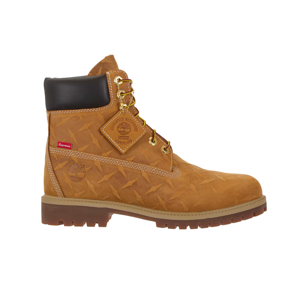 SUPREME X TIMBERLAND 6 INCH WHEAT EMBOSSED DIAMOND